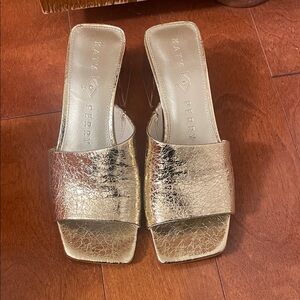 Katy Perry Collections Metallic Gold Mules